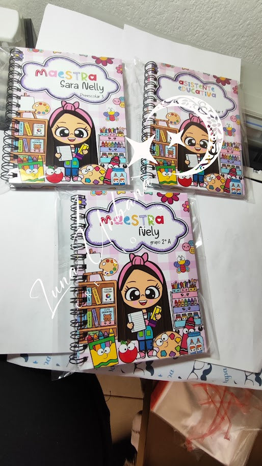 Libreta Personalizada para Maestra