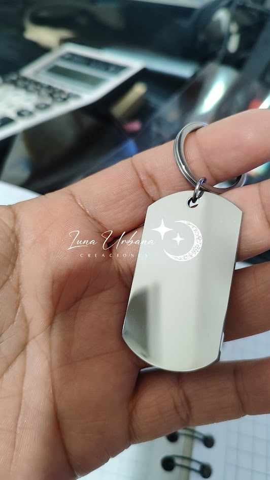 Llavero Personalizado Tipo Placa