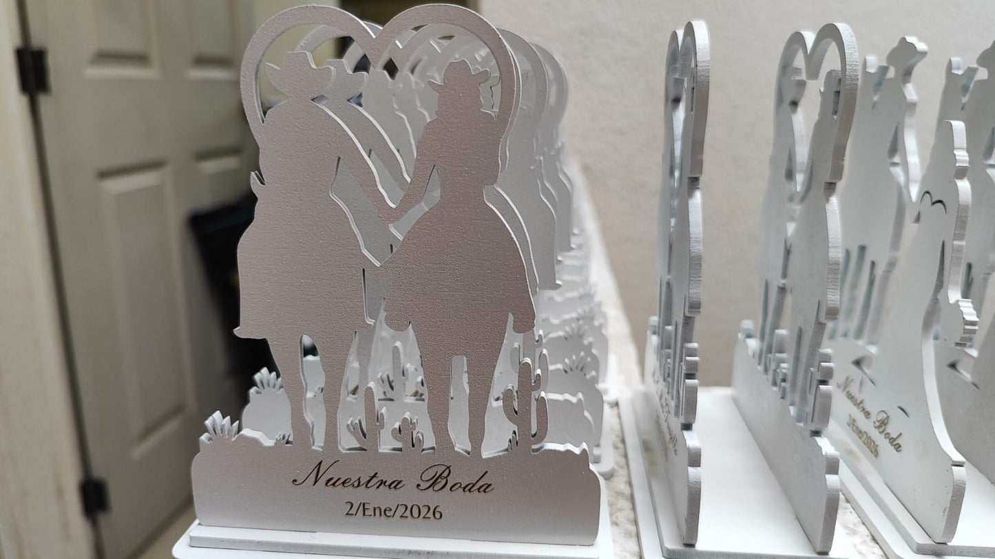 Servilleteros vaqueros para boda