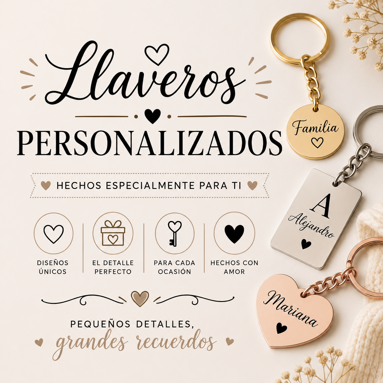 Llaveros personalizados