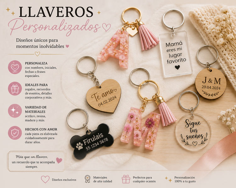 Llaveros personalizados