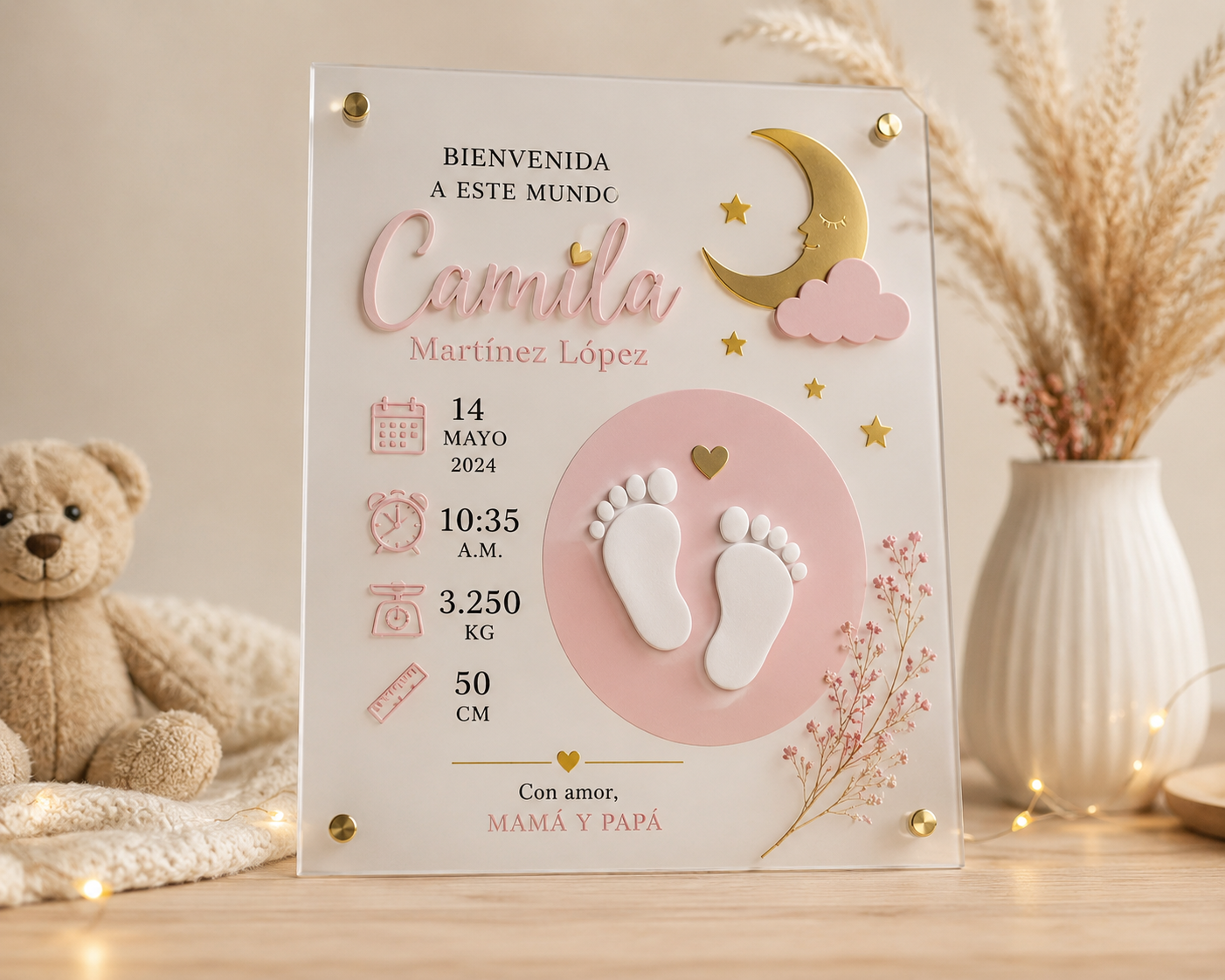 Cuadros de nacimiento para bebé