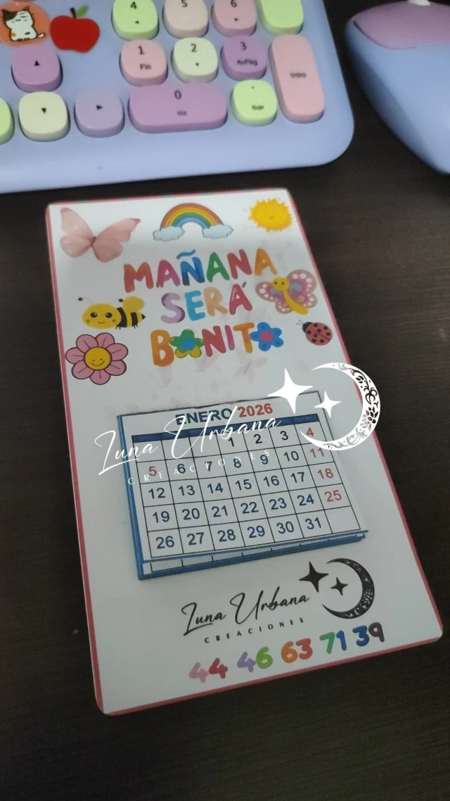 Mini calendario 2026