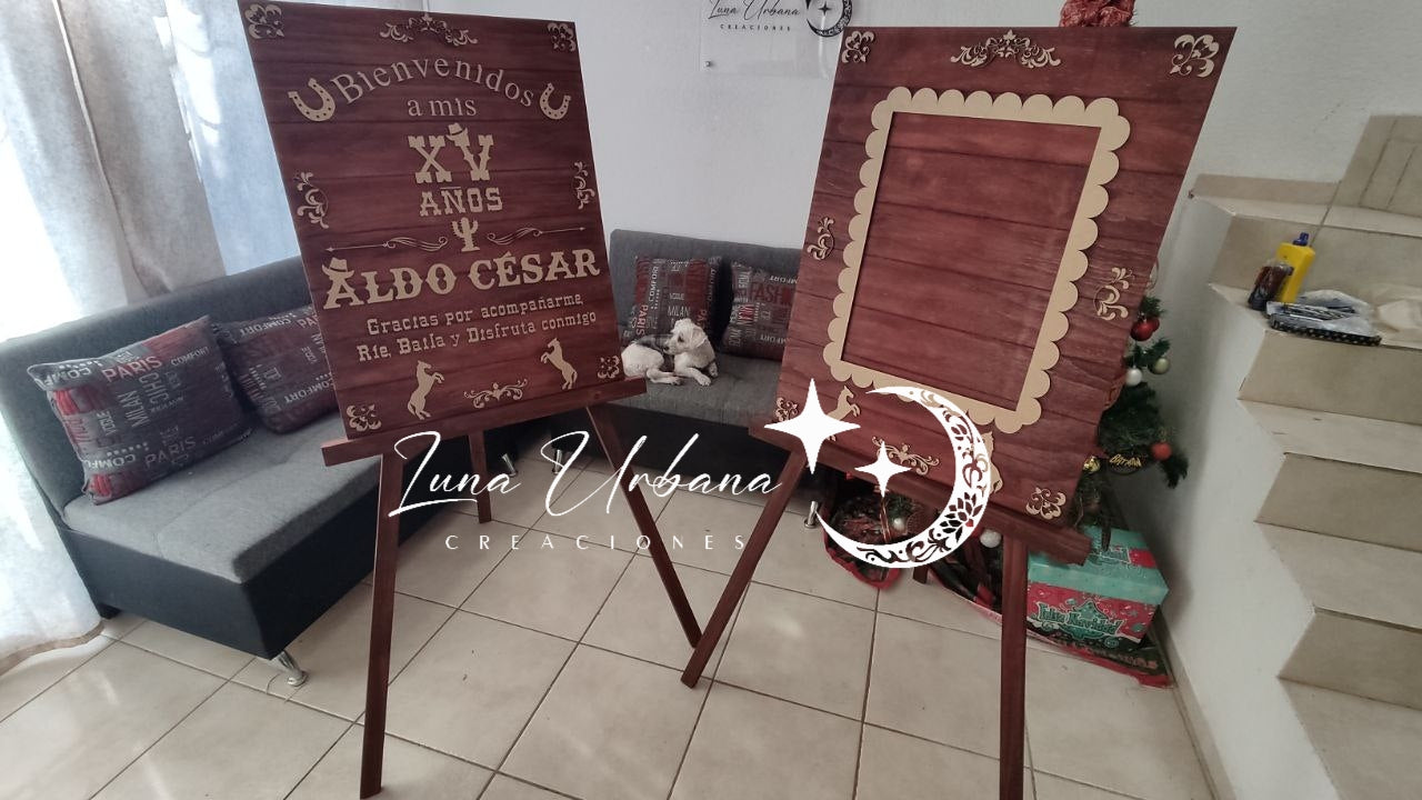 Cuadro de Bienvenida Personalizado para Eventos