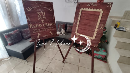 Cuadro de Bienvenida Personalizado para Eventos