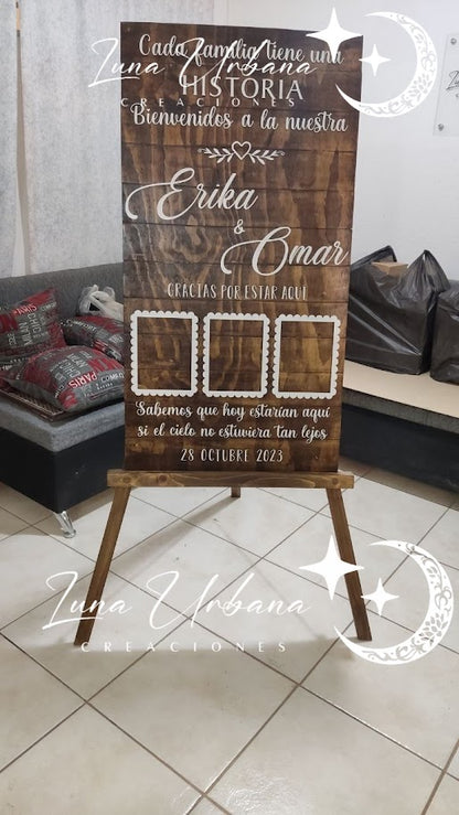 Cuadro de Bienvenida Personalizado para Eventos