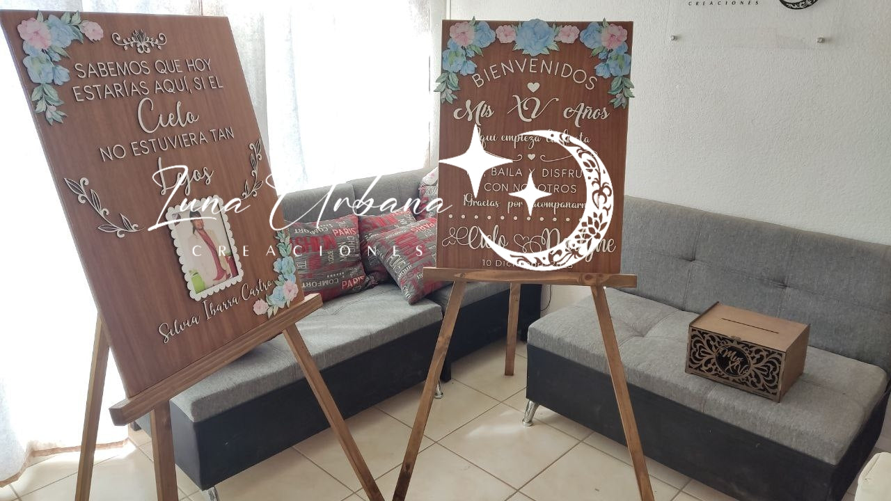 Cuadro de Bienvenida Personalizado para Eventos