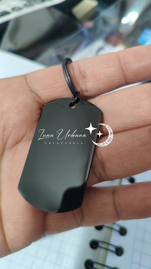 Llavero Personalizado Tipo Placa