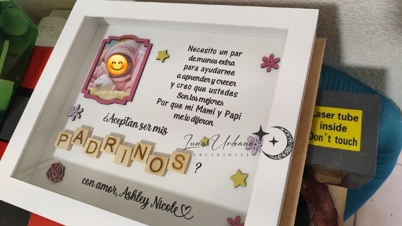 Shadow box petición de padrinos