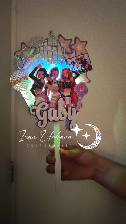 Cake topper Guerreras k-pop