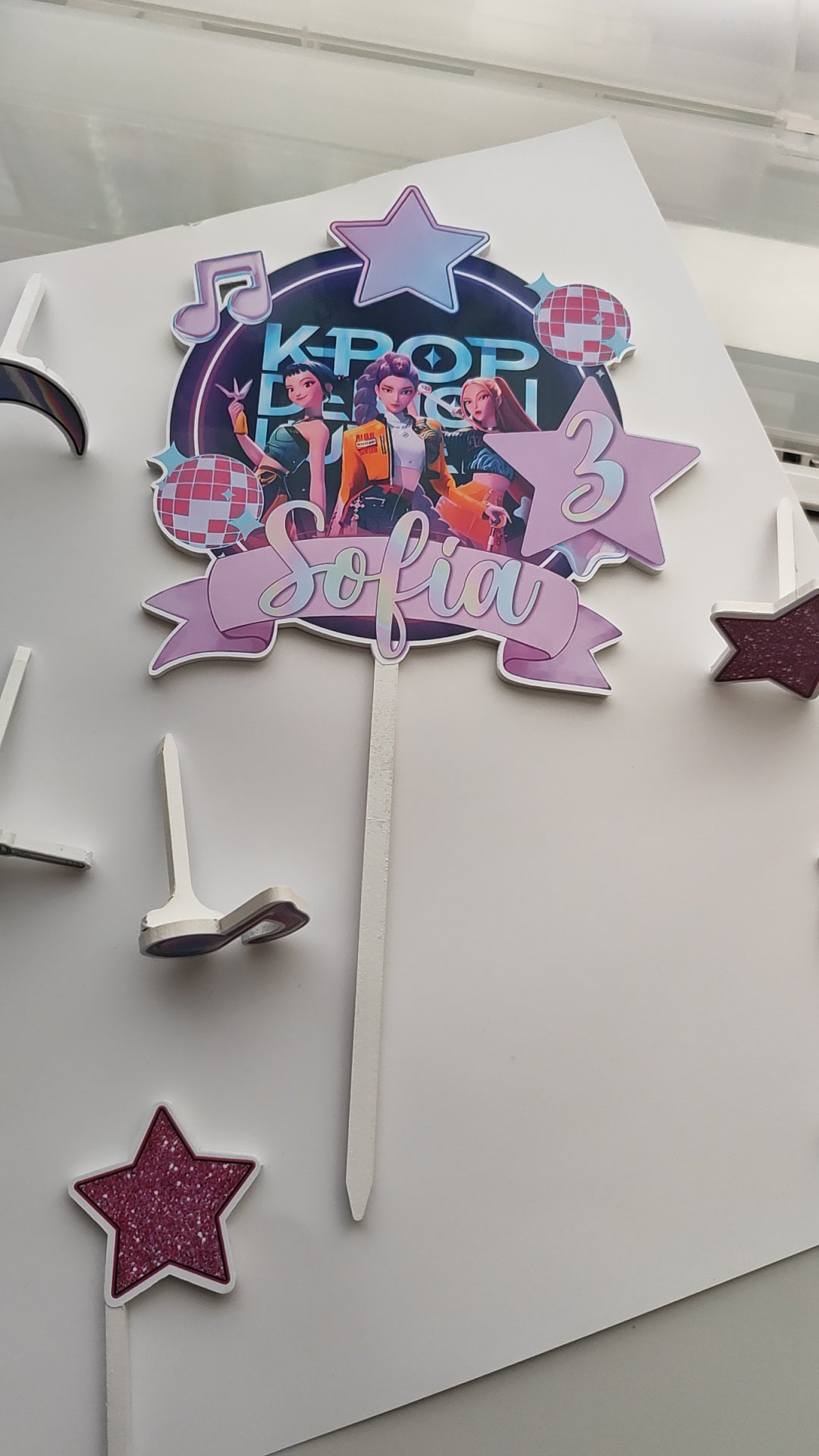 Kit cake topper guerras k-pop