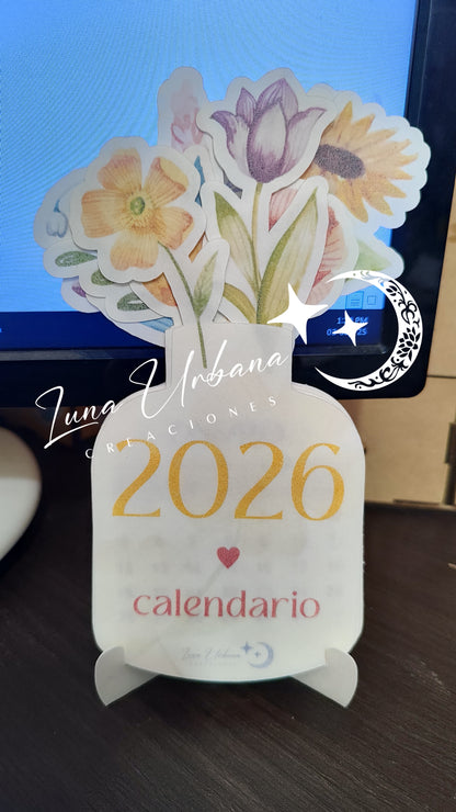 Calendario 2026 floral