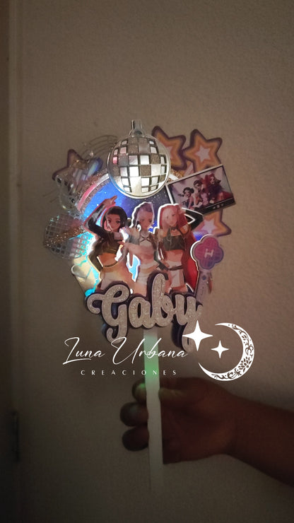 Cake topper Guerreras k-pop