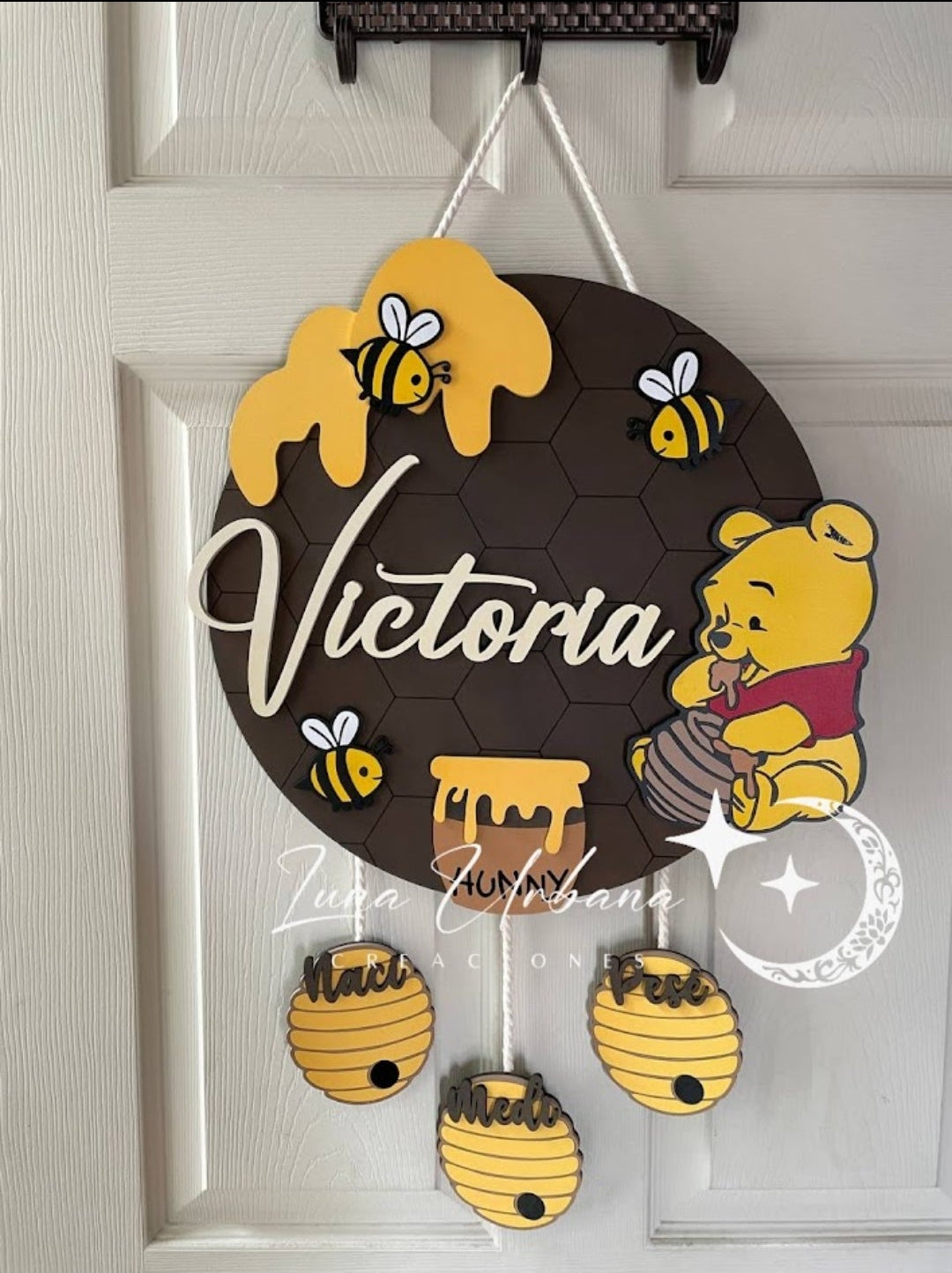 Cuadro nacimiento bebé Winnie Pooh