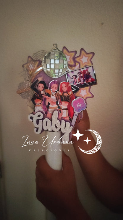 Cake topper Guerreras k-pop