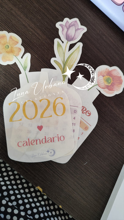 Calendario 2026 floral