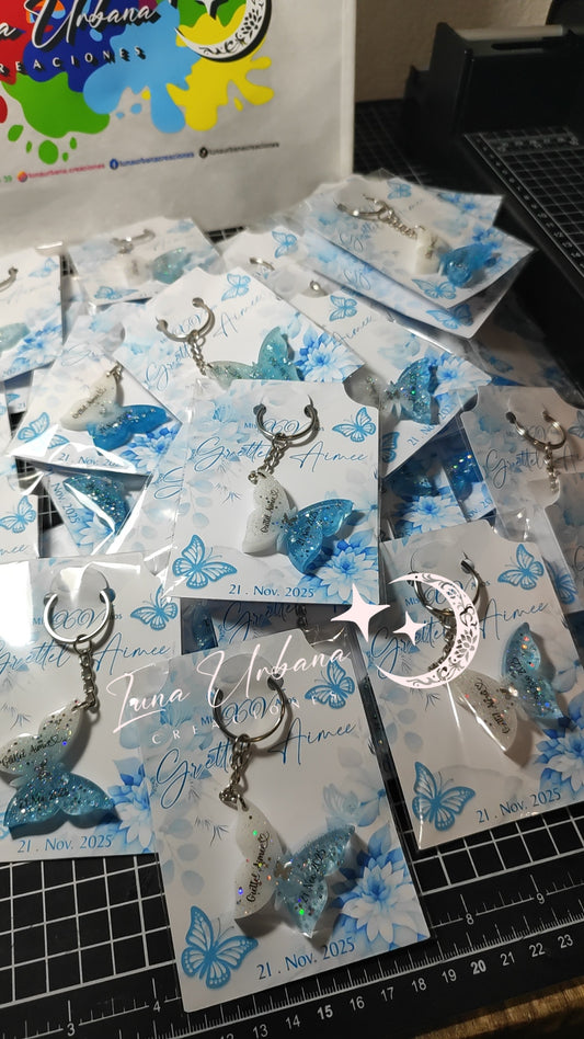 Llavero personalizado mariposa